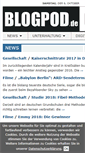 Mobile Screenshot of blogpod.de