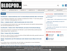 Tablet Screenshot of blogpod.de